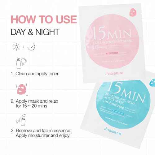 15 Min Pamper Me Kit by Naisture ? Korean Spa and Skincare Kit for Women with Hair Mask, Hand and Foot Masks, Eye Mask, and Face Masks
