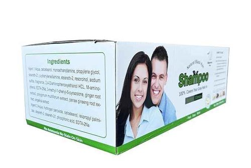 BIOGREEN ROOTS Ammonia-Free & Paraben Free Herbal Hair Shampoo - Hair Dye Shampoo for Women & Men - Natural Color & Herbal Nourishment - No Stain on Skin - Natural Black (100 sachets x 25 ml)