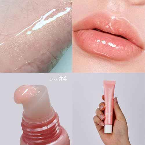 Glossy Butter Lip Balm Set, Instant Moisture and Hydration, Long-lasting Hydrating Non-Sticky Lip Gloss, Care and Soften Dry Lips , 4 Pcs