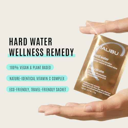 Malibu C Hard Water Wellness Remedy - Removes Deposits & Impurities - Contains Vitamin C for Shiny, Vibrant Results - Hard Water Treatment