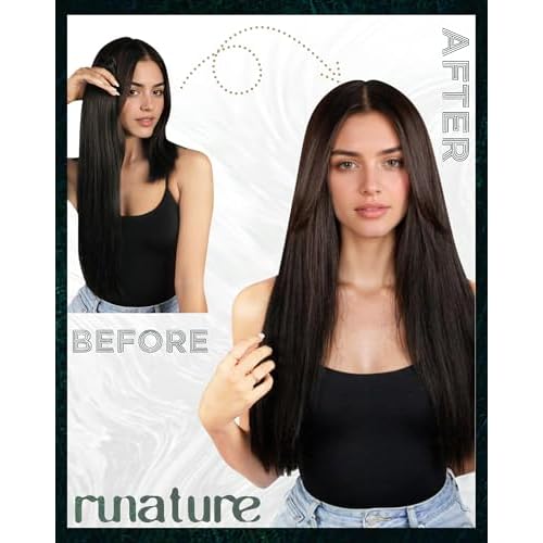 RUNATURE Tape in Hair Extensions Real Human Hair Blonde Tape in Human Hair Extensions 24 Inch Ash Brown with Platinum Blonde Hair Extension Tape ins Real Human Hair 50g 20pcs