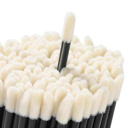 240 Pieces Disposable Lip Wands Lip Brushes,Lipstick Applicator Brushes Lip Gloss Wand,Soft Lint Free,Eyes & Lips Makeup Applicator Wands Tools£¨BLACK£©
