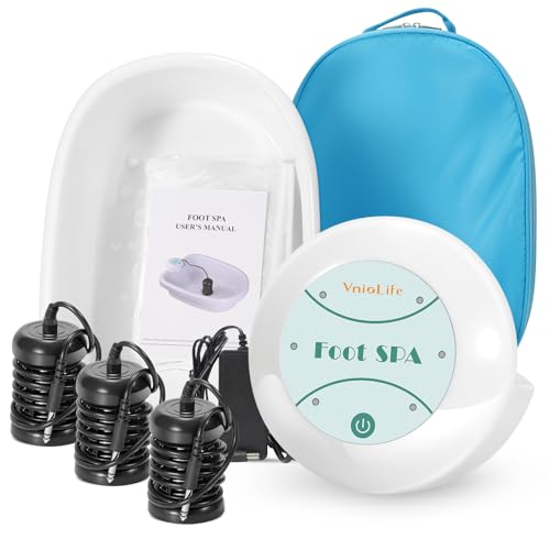 Ionic Foot Bath Detox Machine, Ion Foot Detox Spa for Home Use Beauty Salon Beauty SPA Club with 100 Liners, Zipper Carrying Bag | Detoxifying & Convenient
