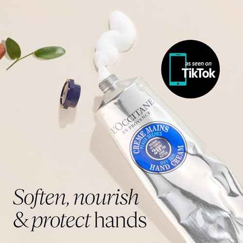 L'OCCITANE 20% Organic Shea Butter Hand Cream, Nourishes & Protects Dry Hands, Fast-Absorbing, Non-Greasy, Leaves Skin Moisturized & Soft, Vegan