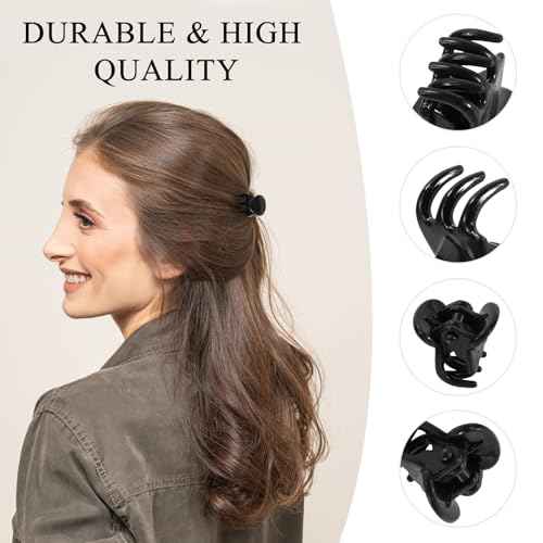 36 Pcs Durable Mini Hair Claw Clips, Great for Design Kids and Adult Hairstyles,Strong Grip,3 Colors for Birthday,Christmas, Party Gifts.