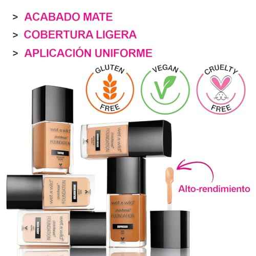 wet n wild Photo Focus Matte Liquid Foundation Soft Beige, Vegan & Cruelty-Free