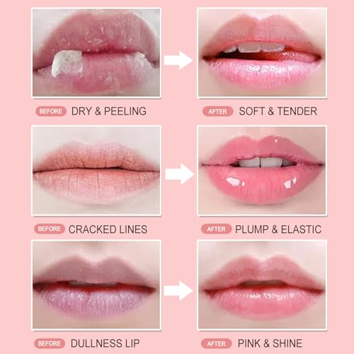 10 PCS Bee Lip Balm Honey Pot, Strawberry,Coconut,Watermelon,Cherry,Mint,Aloe,Grape & Peach, Honey Lip Balm Bulk, Moisturizing Sleep Lip Mask Hydrating Prevention Dry & Cracked, Reduce Lip Lines