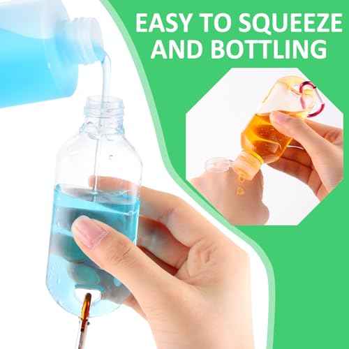 150 Pcs Traveling Bottles with Keychain 2oz Clear Plastic Hand Sanitizer Holder Keychain Empty Refillable Liquid Packing Container Squeeze Plastic Bottle with Lid,Rectangle