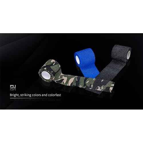 Grip Tape 12Pcs Self-Adhesive Bandage Cohesive Elastic Wrap for Tattoo Pen Machine Accessories