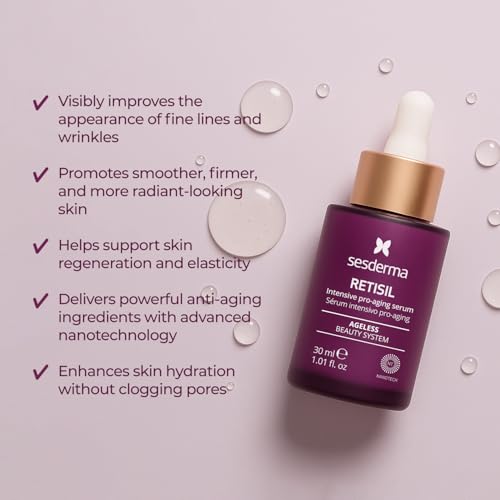 Sesderma RETISIL Intensive Pro-Aging Serum | Ageless Beauty System | Wrinkles | Silky Smooth Skin, 1.0 fl oz