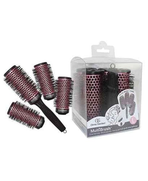 Olivia Garden MultiBrush Detachable Thermal Styling Hair Brush (5-Piece Kit 1 3/4" 46mm)