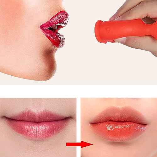 Lip Plumper Device Lip Filler Beauty Pump,Soft Material Pout Lips Enhancer Plumper Tool, Natural Pout Mouth Tool