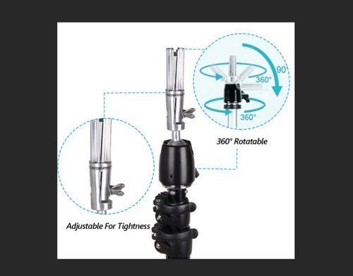 Newshair 68 Inch Adjustable Mannequin Head Stand Aluminum of Tripod Silver Manikin Head Stand with Travel Bag for Cosmetologist, Hairstylist, Barber