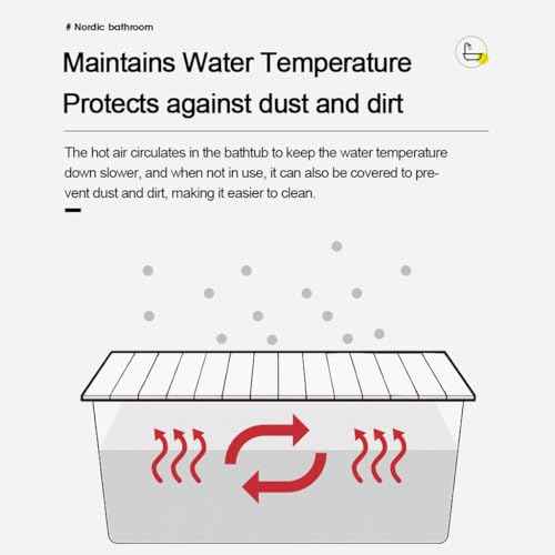 Adjustable Foldable Dust-Proof Bathtub Cover White,Waterproof Shutter Bathtub Tray & Laptop Desk 2 in 1 Fits Most Tubs,Modern Bath Tub Racks for Home (92x172CM(36.2"x67.7"), 0.47in Thick)