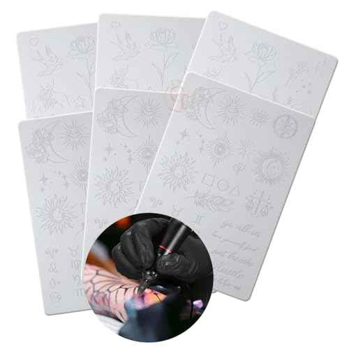 Silicone Tattoo Training Pad 1.5mm Thickness Double Sided Pre-printed Gray Fine Line Tiny Tattoo Practice Skin for Line Practice (1pc)