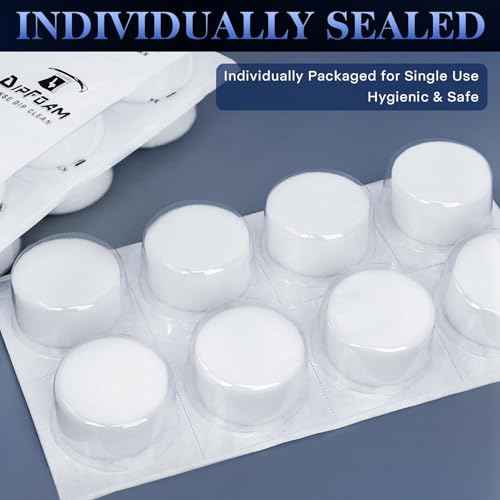Dip Foam, 24Pcs Dip Caps Dip Foam Rinse Caps Cups Cleaning Tip Rinse Disposable Dip Clean Cap for Tattoo Needle Supplies Cleansing