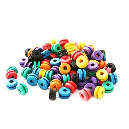 100 Pieces Tattoo Needle Machine Grommets Double Grommets Tattoo Machine Parts A-bar Nipple Supply Mix Colors
