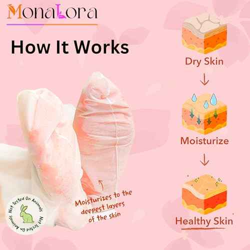 Foot Peel Mask for Dry, Cracked Heels ? Exfoliating Callus Remover with Natural Fruit Extracts ? Baby Soft Feet in 1 Week ? 2 Packs | Strawberry Scent