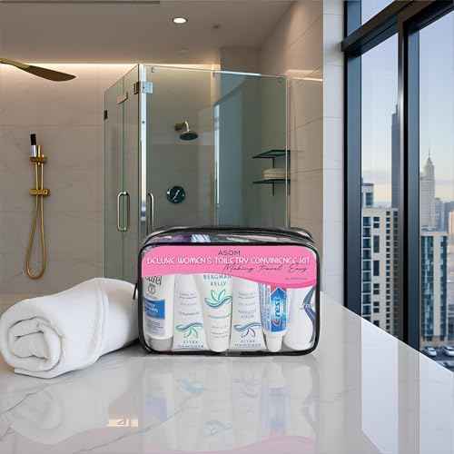 Asom Travel Toiletries Kit ? TSA Approved Travel-Size 36-Piece Personal Care & Hygiene Essentials Set for Men & Women ? Compact Unisex Kit for Flight, Vacation, Hotel, Gym, Camping