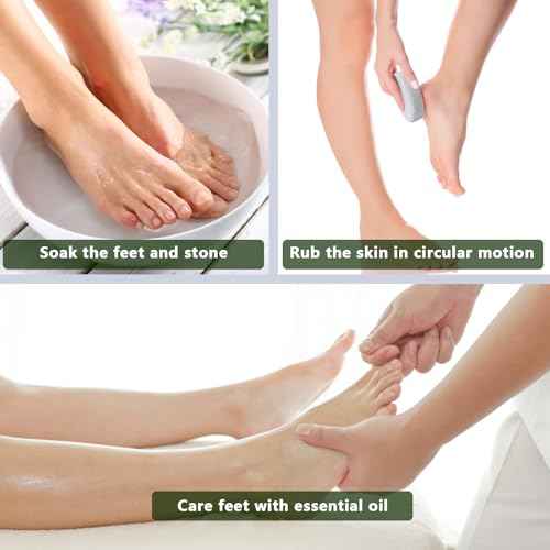 8-Pack Foot Pumice Stone for Feet, Borogo Natural Lava Pedicure Tools Hard Skin Callus Remover for Feet and Hands