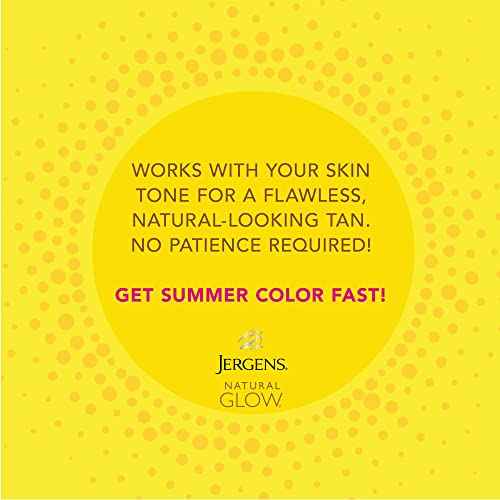 Jergens Natural Glow Instant Sun Body Mousse, Self Tanner for Deep Bronze Tan, Sunless Tanning Body Bronzer for Natural Looking Color Instantly, 6 Oz