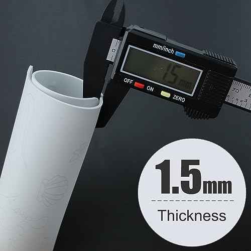 3pcs White Silicone Tiny Tattoo Practice Skins with Design Double-Sided Minimalist Tattoo Practice Pad