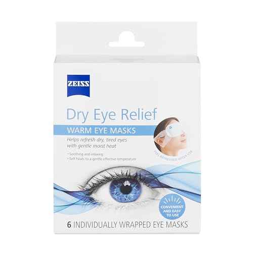 ZEISS Warm Eye Masks, 6 Count for Dry Eye Relief