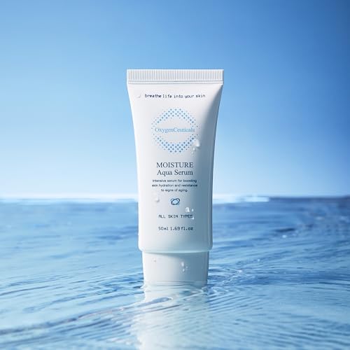 OxygenCeuticals Moisture Aqua Serum ? Deep Hydrating & Moisturizing Serum with Hyaluronic Acid & Jojoba Oil, Non-Irritating Formula suitable for Dry, Oily & Acne-Prone Skin. 1.69 fl.oz (50ml)