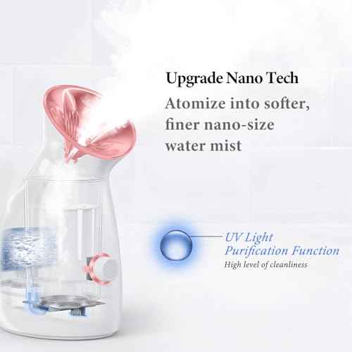 Colorfarm Facial Steamer Nano Ionic: Large 3-in-1 Face Steamer Deep Cleaning Unclogs Pores - Humidifier Towel Steamer Hot Mist Home Sauna Spa for Women Men Sinuses Moisturizing