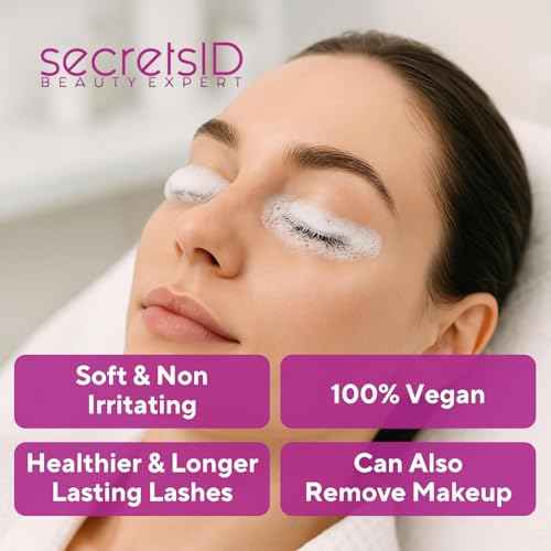 Professional Lash Shampoo for Extensions - 1 Litre Eco-Refill Bulk - Salon-Grade Eyelash Cleanser, Oil-Free, Fragrance-Free, Made in America ? Lash Wash Concentrate