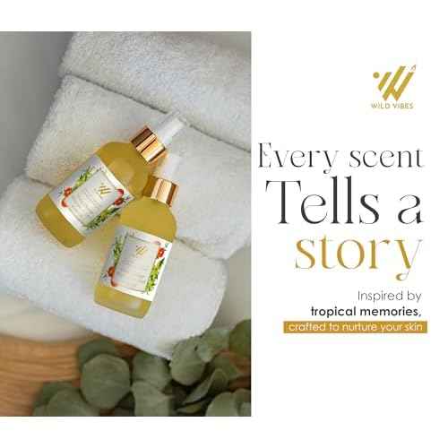 Wild Vibes Ylang Orange Blossom + Oud Luxury Body Oil for Women ? Hydrating Body Oil After Shower for Smooth, Youthful Skin ? Natural Moisturizer for Dry Skin ? 4 oz