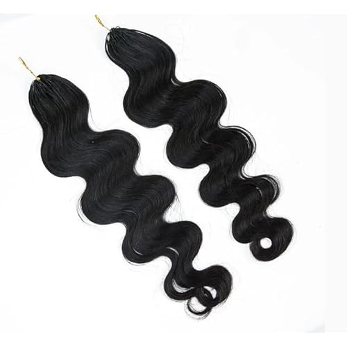 Feather Crochet Hair Pre Looped Crochet Human Hair Curly For Black Women Pre Separated Knotless Crochet Hair Human Hair Body Wave 20Inch 60g
