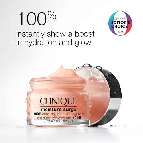Clinique Skin School Supplies Set: Glowing Skin Essentials | Moisture Surge 1H Auto-Replenishing Hydrator, 0.5 Fl Oz | Face Spray Thirsty Skin Relief, 1 Fl Oz | Overnight Mask, 1 Fl Oz