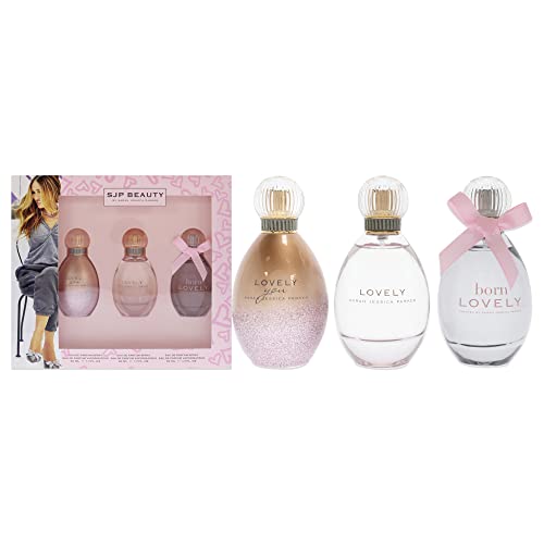 Sarah Jessica Parker Lovely Set 1.7oz Lovely EDP Spray, 1.7oz Born Lovely EDP Spray, 1.7oz Lovely You EDP Spray Women 3 Pc Gift Set