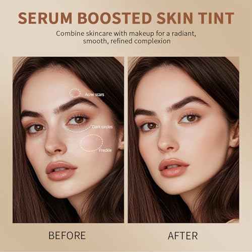 Beauty Balm Foundation Stick Serum Boosted Skin Tint, Serum Coverage Contour Stick, Natural Finish Makeup For All Skin Types (3#)
