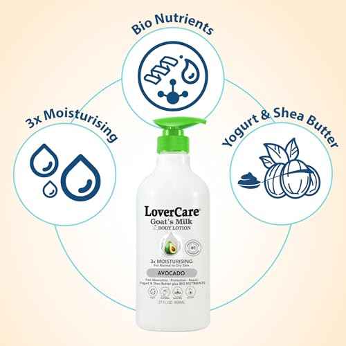 Lovercare Goat Milk Body Lotion for Dry Skin 27.05 oz Avocado (800ml) - Single¡¦