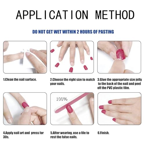 30Pcs Red Press on Nails Halloween Cute Glitter Fake Nails Medium Almond Nails Press on Solid Color False Nails Glossy Acrylic Stick on Nails Reusable Glue on Nails for Women Girls