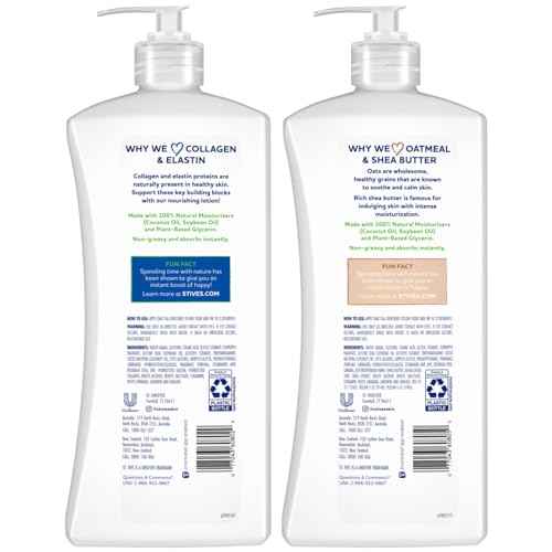 St. Ives Body Lotion Variety Pack ? Soothing Oatmeal & Shea Butter Lotion + Renewing Collagen & Elastin, 21 Oz Ea (2 Piece Set)
