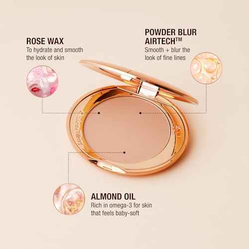 Charlotte Tilbury Airbrush Flawless Finish Setting Powder - Pore-Blurring Pressed Powder for Face Makeup to Minimize Shine with a Soft-Focus Finish
