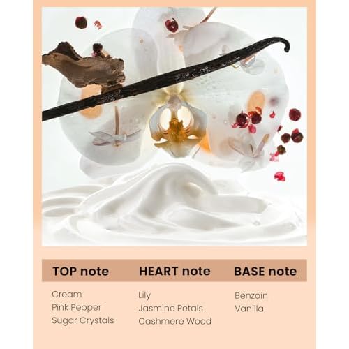 Pheromones Perfumes for Women, No. 54 Vanilla Cream Scent, Vanilla Perfume Oil, Advanced Fragrance Perfume for Woman, 0.34fl./10ml Gourmand Parfum, Travel Size Perfumes for Women,Made in USA