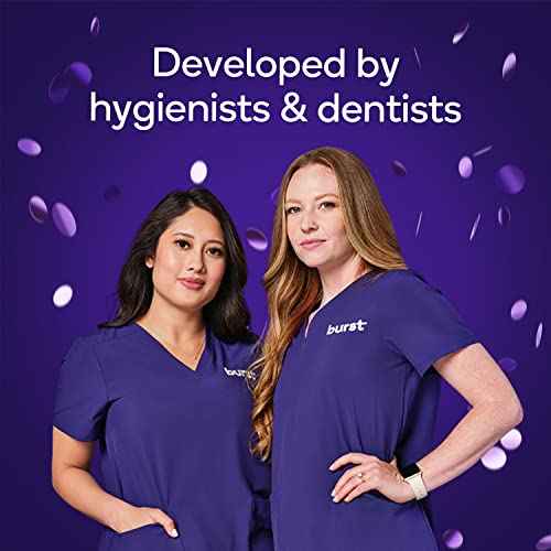 Burst Sensitive Teeth Whitening Strips (Mint) | 20 Strips/10 Treatments ? Each with 1 Upper/1 Lower | Visible Results in 15 Minutes | No-Slip Grip | Enamel-Safe Whitening Kit