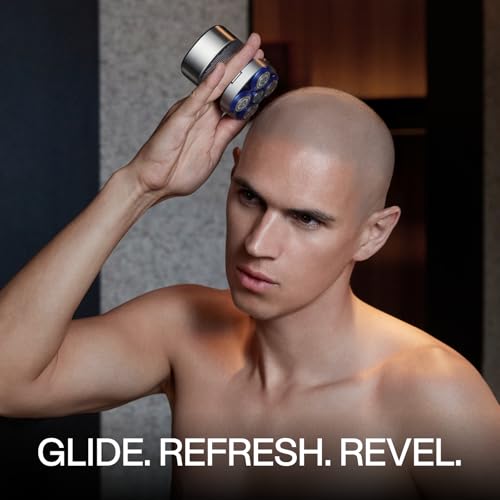 yoose Head Shavers for Bald Men, LED Display, IPX7 Waterproof, Wet/Dry Shave, USB-C Rechargeable Cordless Head Shaver, Ergonomic Design, 90 Mins Runtime Bald Shaver, Magnetic Head, Easy Clean, Silver