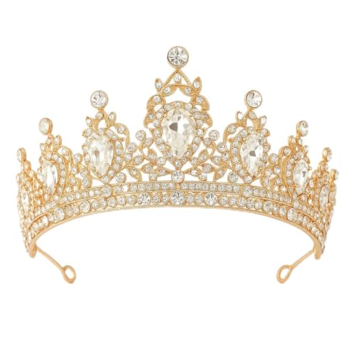 Crown, Wedding Tiara, White Crystal Crown, Wedding Tiara for Women, Rhinestone Headband, Women Girls Crowns Tiaras for Bridal Wedding Prom, Rhinestone Princess Tiaras for Bridal Headband Birthday Party Prom Cos-play Costume Christmas