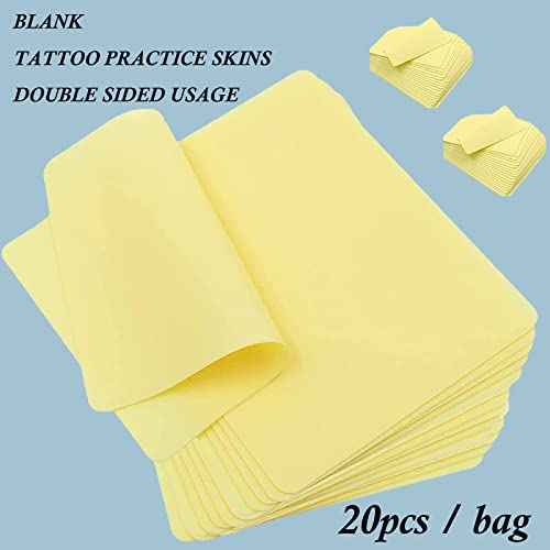 Tattoo Practice Skins 3mm, Urknall 3PCS 12 * 8'' Large Fake Skin Thick Practice Skin Blank Practice Skins Double Sides Skin Practice for Beginners and Artrists