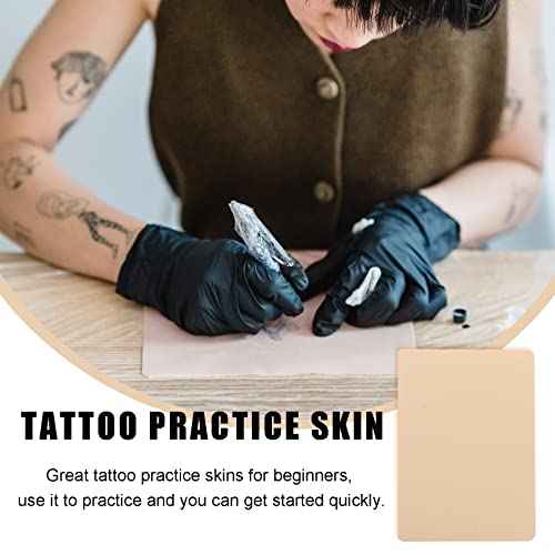 20 Sheets Tattoo Fake Practice Skins - Double Sides 86 Blank Fake Skin for Tattoo Artists