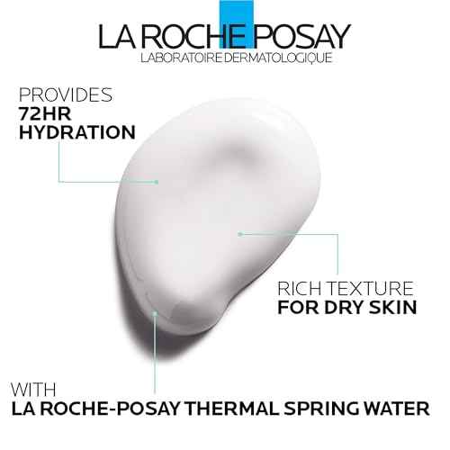 La Roche-Posay Hydraphase HA Rich, Hyaluronic Acid Face Moisturizer for Dry Skin with 72HR Hydration, Oil Free & Non-Comedogenic, 50 ML , 1.69 fl. oz.