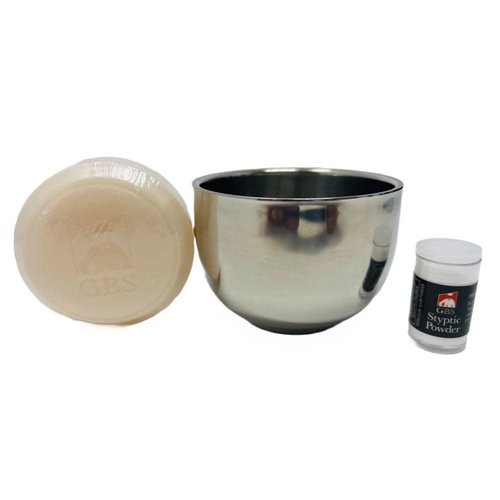 G.B.S GBS Shaving Gift Set with Safety Razor, Bowl, Shaving Soap, Shaving Brush and Stand Pre Shave Oil, After Shave Balm and Toiletry Bag