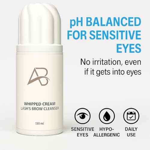 All in beauty Whipped Lash & Brow Shampoo Unscented ? Neutral pH | Gentle 135ml Foam Cleanser for Eyelash Extensions & Eyebrows | Professional Salon & Home Use | Safe Deep-Clean Long-Lasting