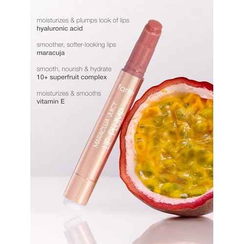 tarte maracuja juicy lip plump ? Hydrating & Volumizing Lip Plumper Gloss Balm with Nourishing Hyaluronic Acid & Vitamin E, Plumps & Moisturizes, Vegan & Cruelty-Free