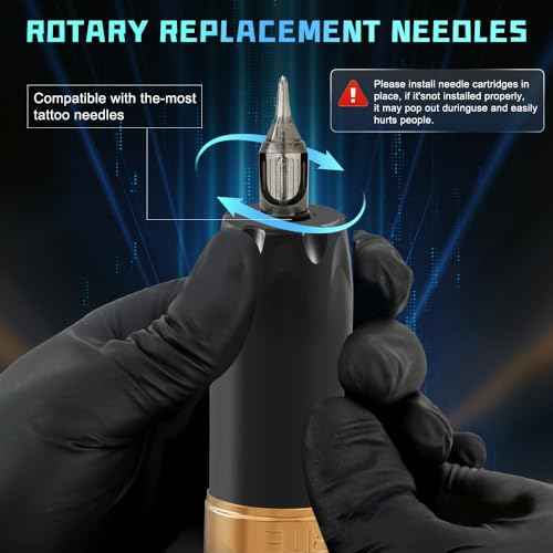 Karite Tattoo Kit, Professional Wireless Tattoo Gun with 2400mAh Battery, 7 Adjustable Needle Strokes, and Customizable Settings for Voltage and Frequency - Durable Tattoo Kit for beginners